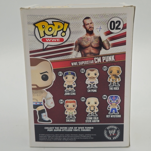Funko POP! WWE CM Punk #02 Vinyl Figure - Picture 5 of 8